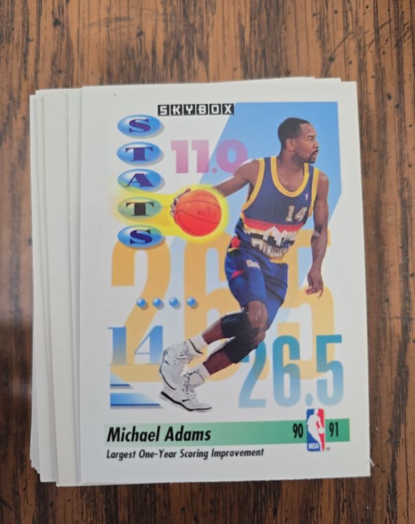 1991 Skybox #300 Michael Adams — front