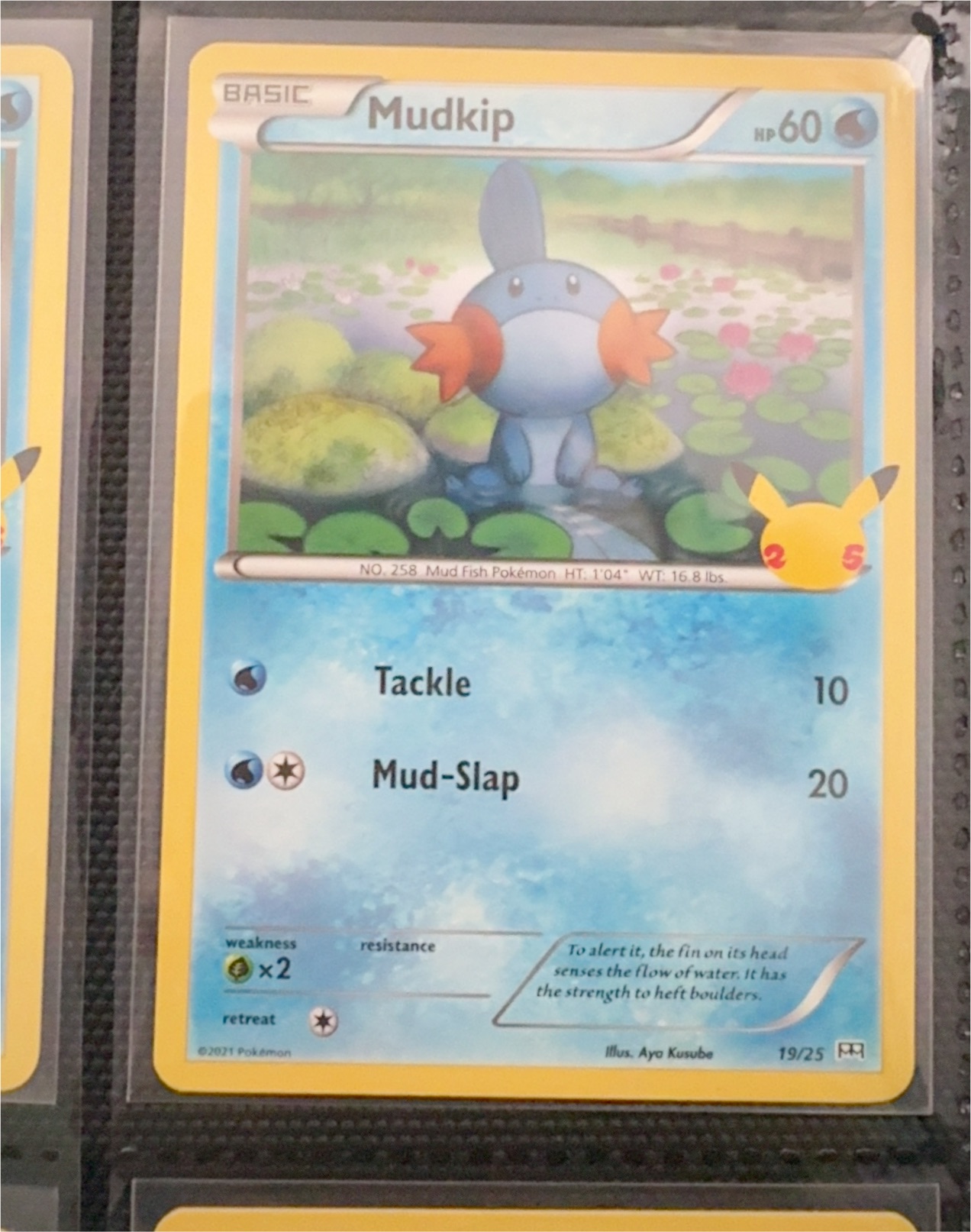 2021 Pokemon McDonalds #19 Mudkip — front