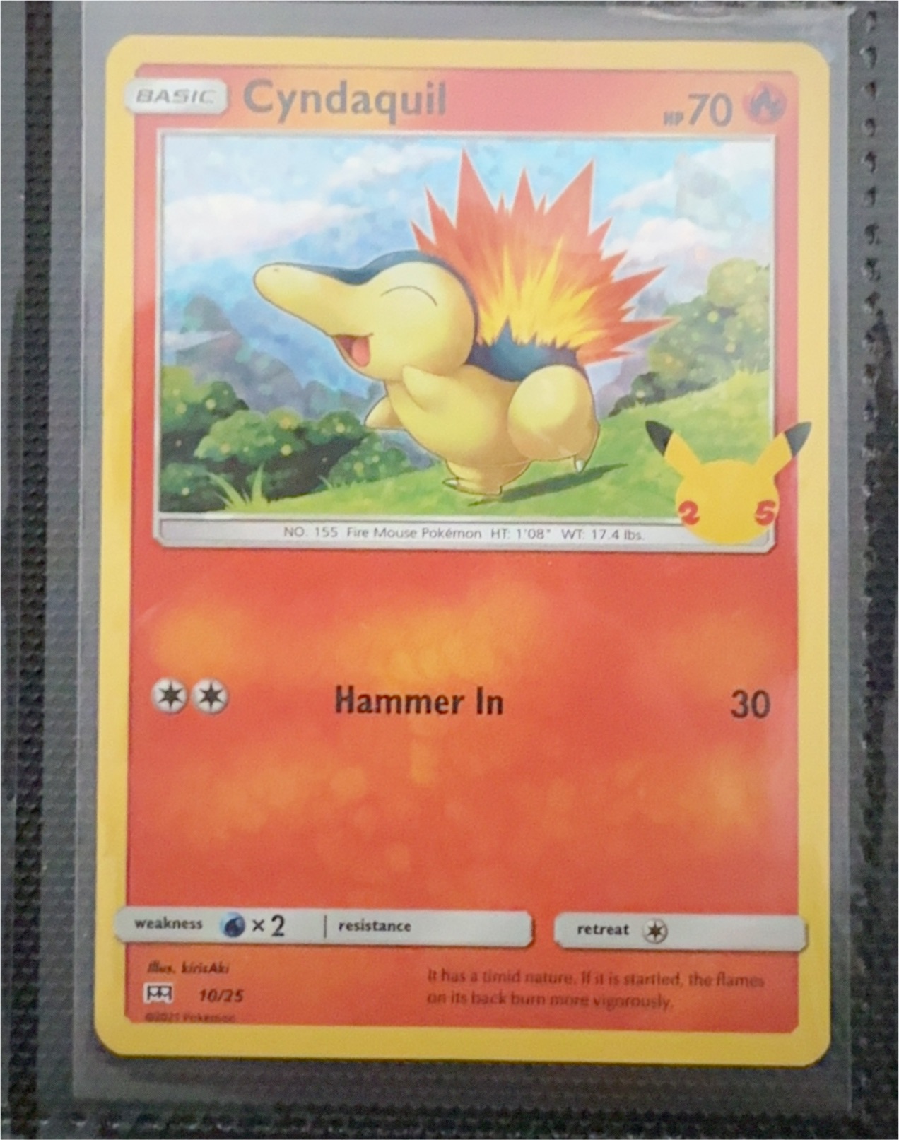 2021 Pokemon McDonalds #10 Cyndaquil — front