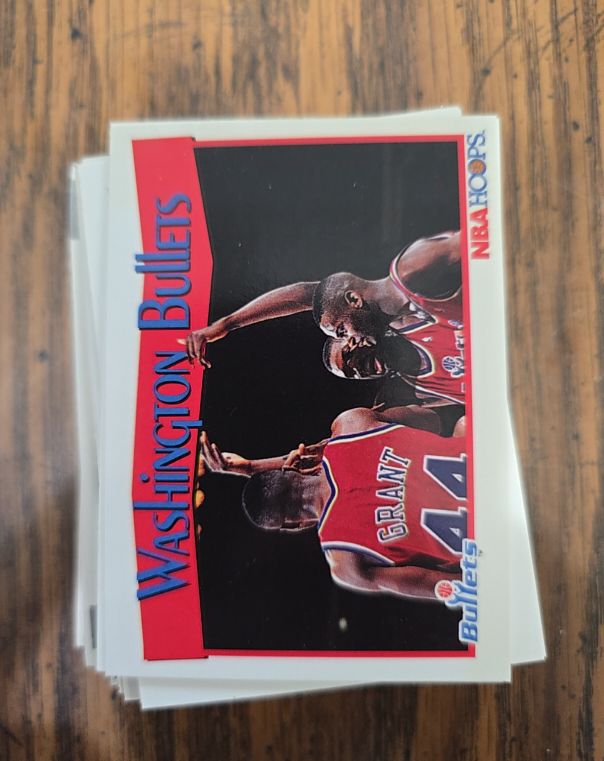 1991-92 NBA Hoops #300 Harvey Grant — front