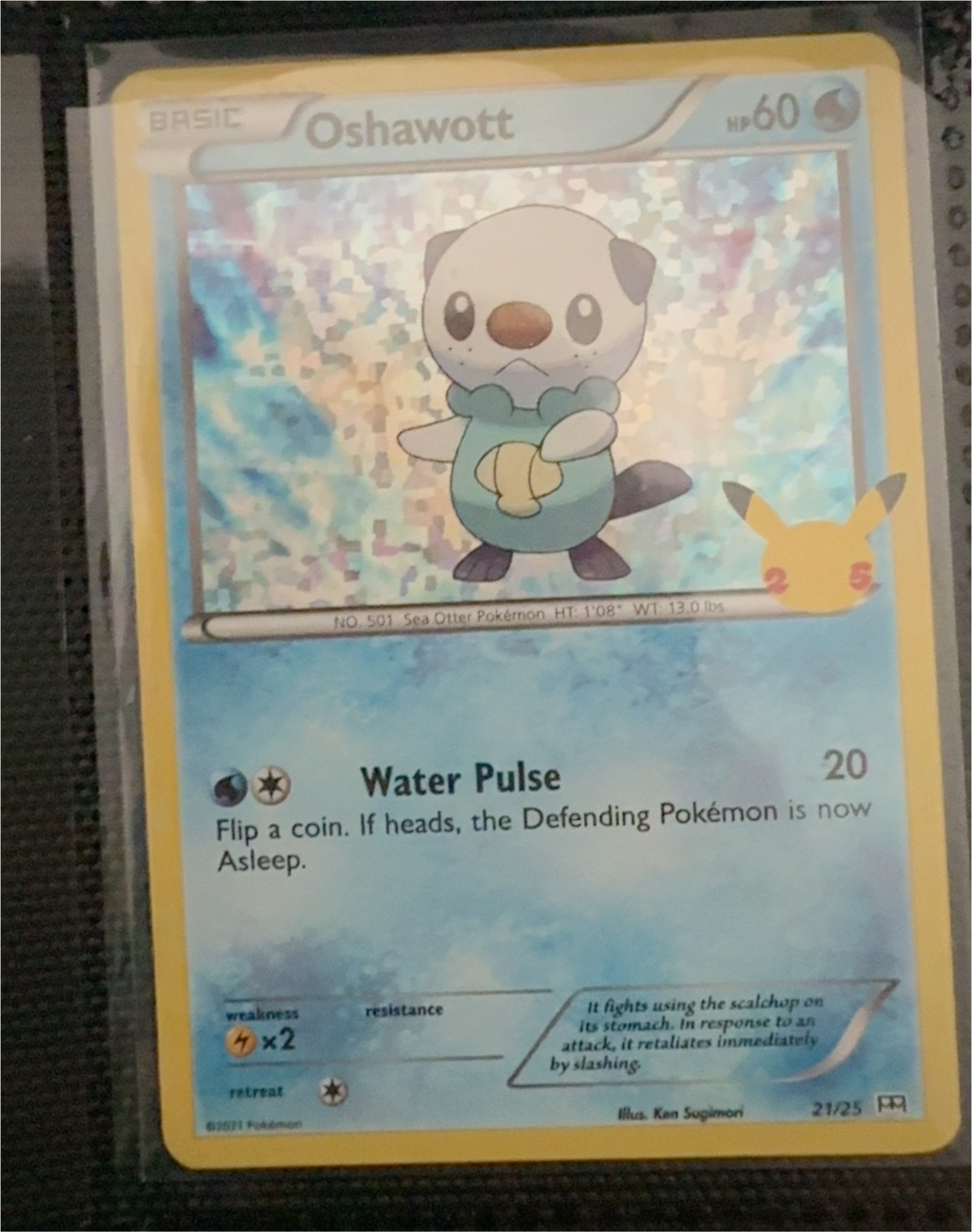 2021 Pokemon McDonalds #21 Oshawott — front
