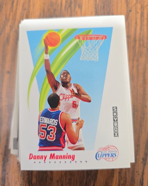 1991 Skybox #127 Danny Manning — front