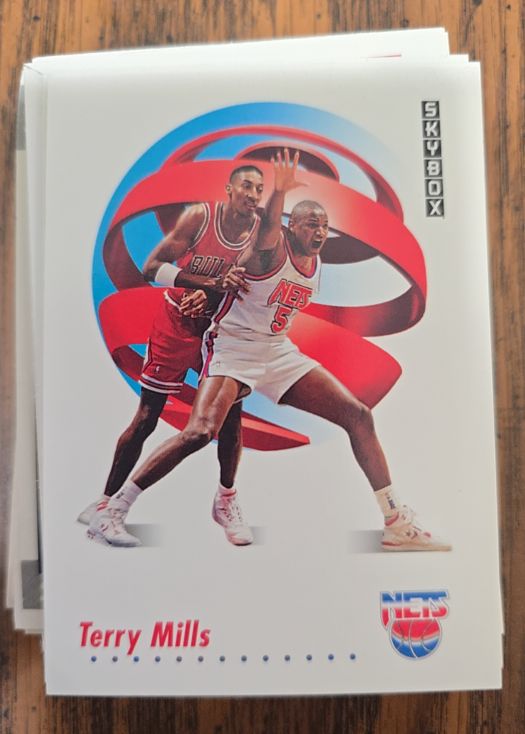1991 Skybox #184 Terry Mills — front