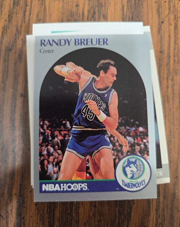 1990 Hoops #184 Randy Breuer — front