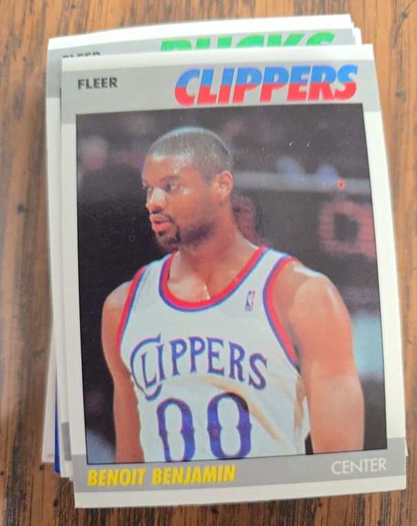 1987 Fleer #10 Benoit Benjamin — front
