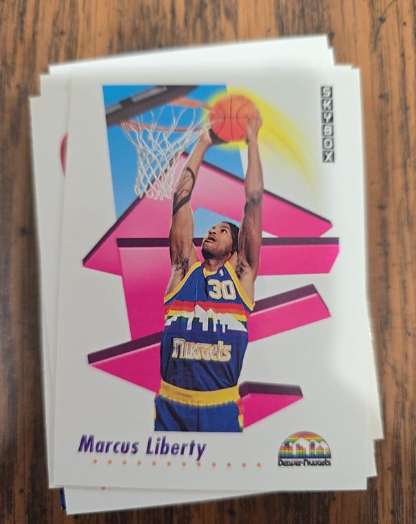 1991 Skybox #72 Marcus Liberty — front