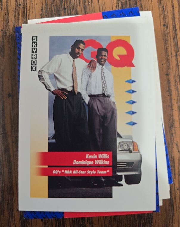 1991 Skybox #325 Kevin Willis / Dominique Wilkins — front