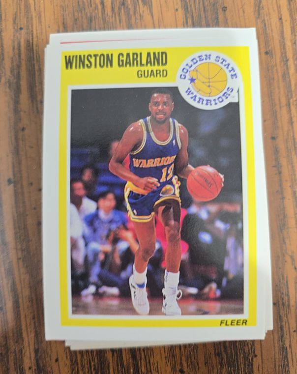 1989 Fleer #53 Winston Garland — front