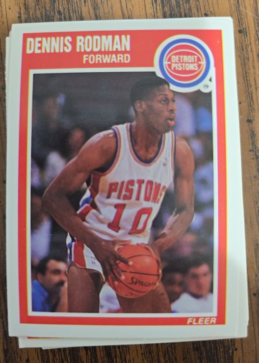 1989 Fleer #49 Dennis Rodman — front
