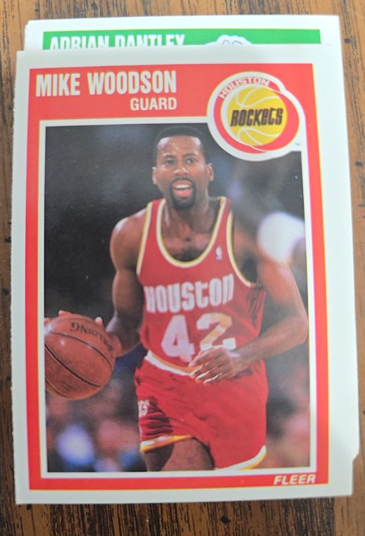 1989 Fleer #63 Mike Woodson — front