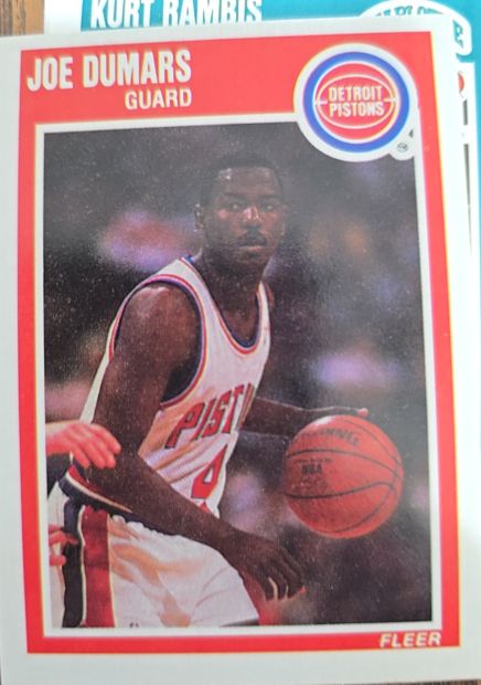 1989 Fleer #45 Joe Dumars — front