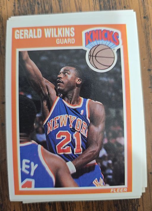 1989 Fleer #107 Gerald Wilkins — front