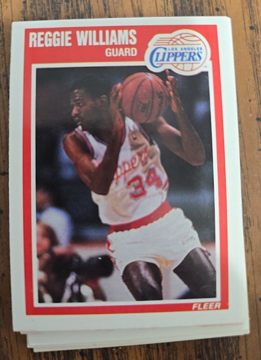 1989 Fleer #74 Reggie Williams — front
