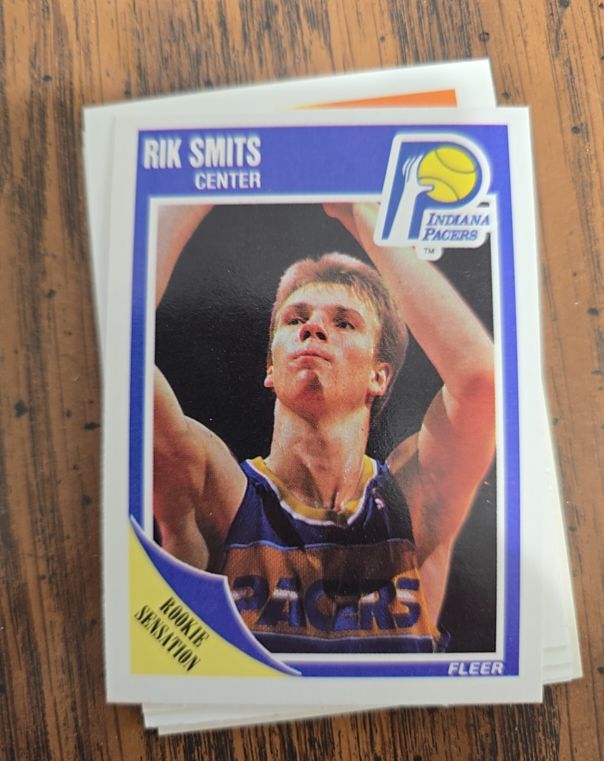 1989 Fleer #68 Rik Smits — front