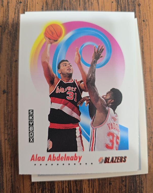 1991 Skybox #232 Alaa Abdelnaby — front