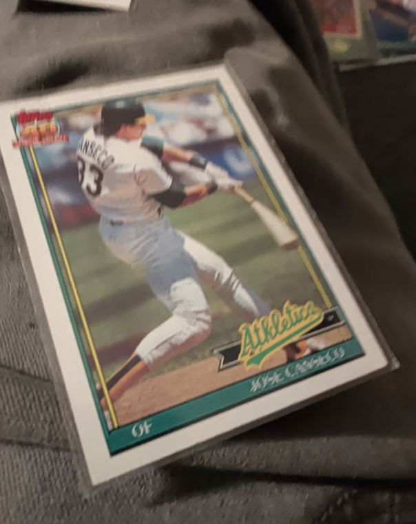 1991 Topps #700 Jose Canseco — front