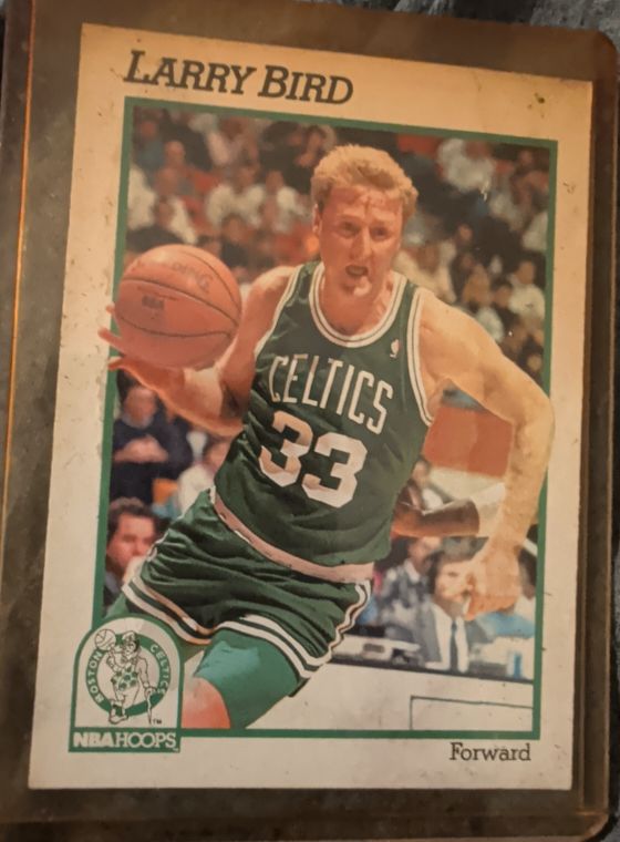 1991 Hoops #9 Larry Bird — front