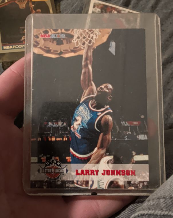 1993 Hoops #260 Larry Johnson — front