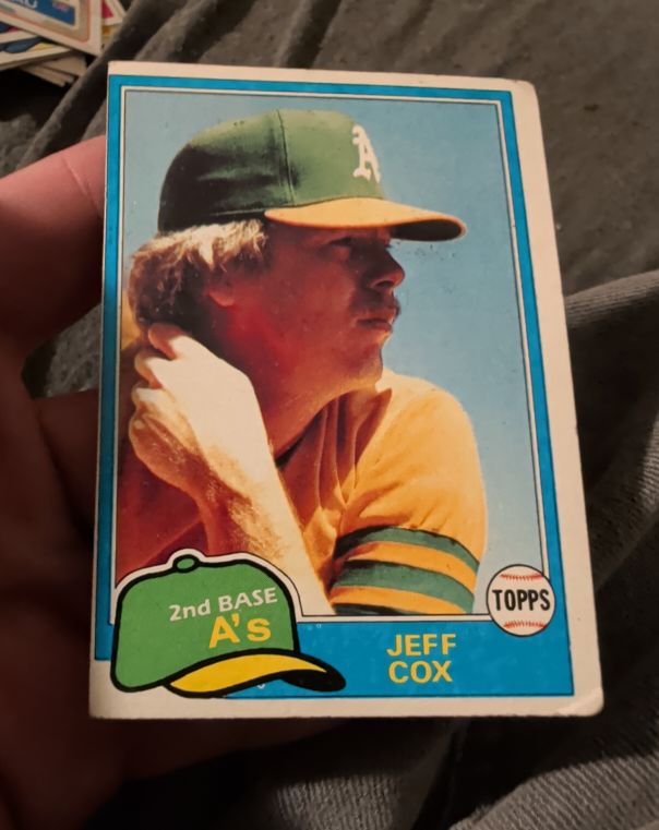 1981 Topps #133 Jeff Cox — front