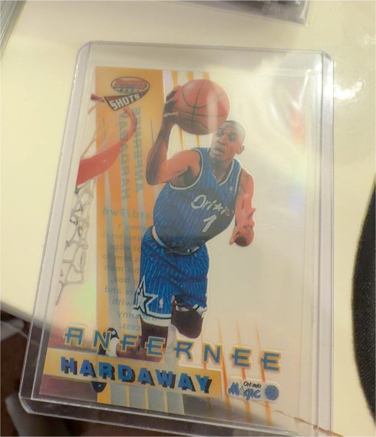 1996 Bowman's Best Shots #BS7 Anfernee Hardaway — front