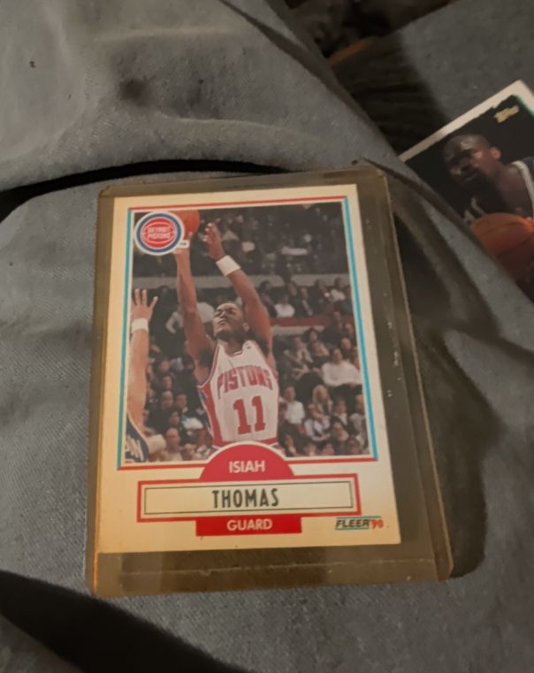 1990 Fleer #61 Isiah Thomas — front