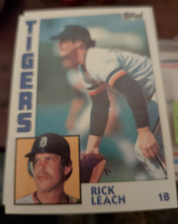 1984 Topps #427 Rick Leach — front