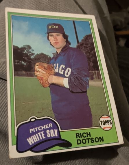 1981 Topps #138 Rich Dotson — front