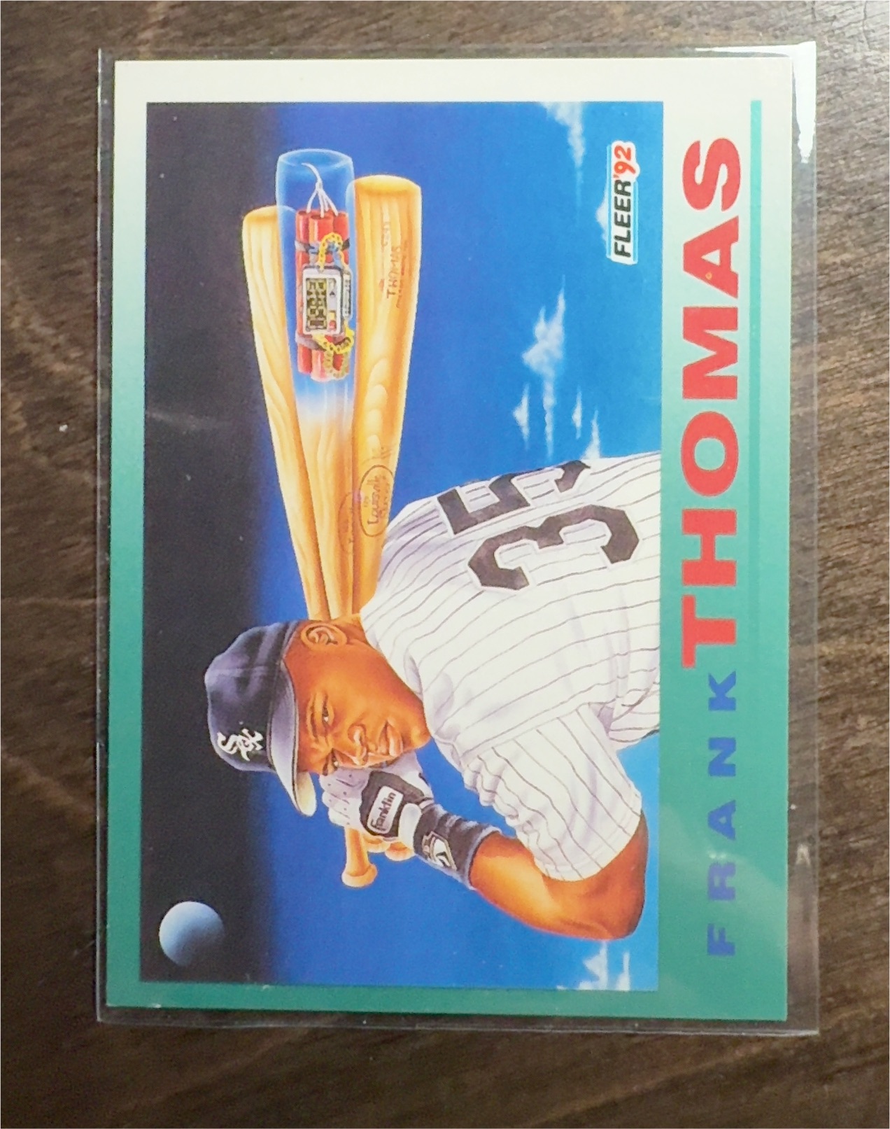1992 Fleer #712 Frank Thomas — front