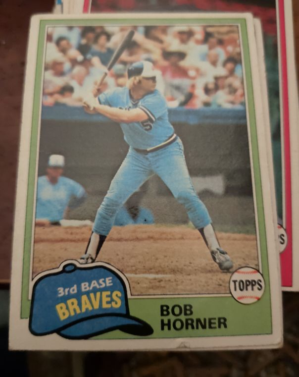 1981 Topps #355 Bob Horner — front