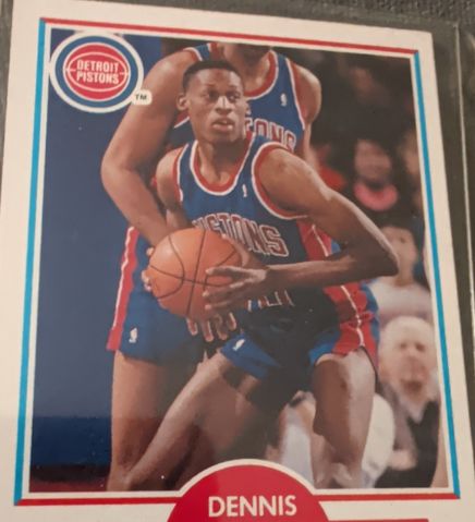 1990 Fleer #59 Dennis Rodman — front