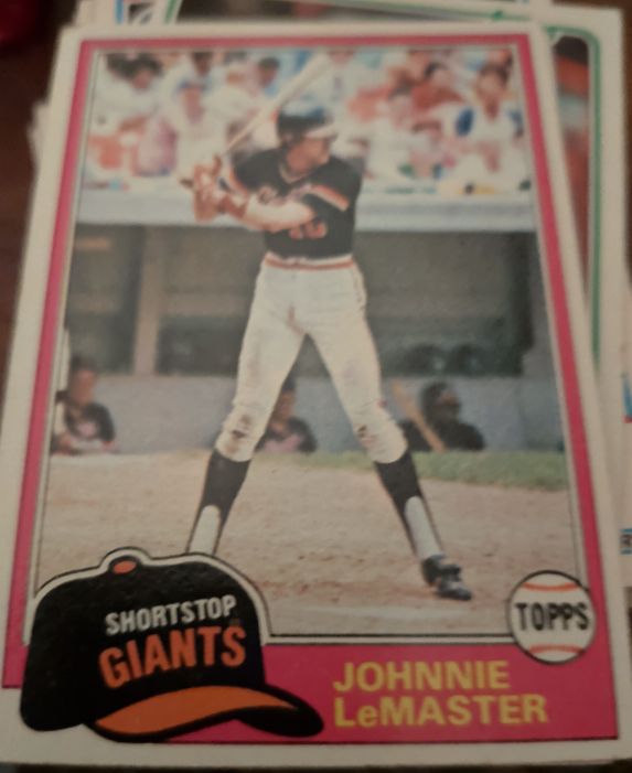 1981 Topps #84 Johnnie LeMaster — front