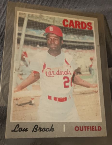1970 Topps #330 Lou Brock — front