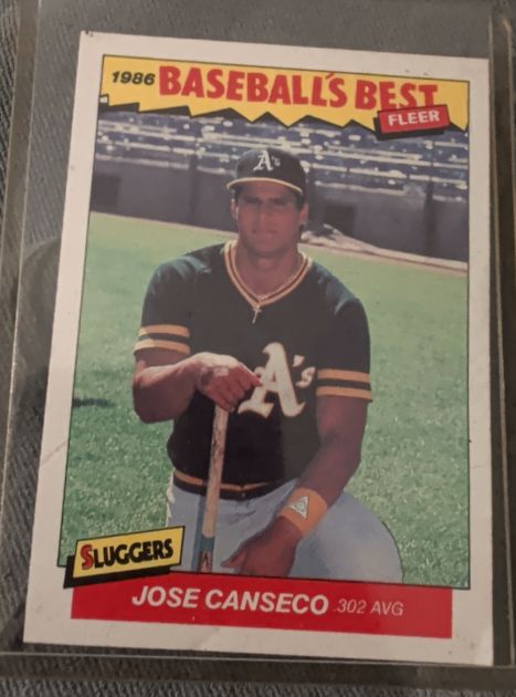 1986 Fleer Baseball's Best #5 Jose Canseco — front