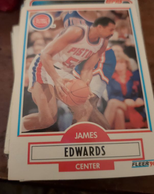 1990 Fleer #56 James Edwards — front