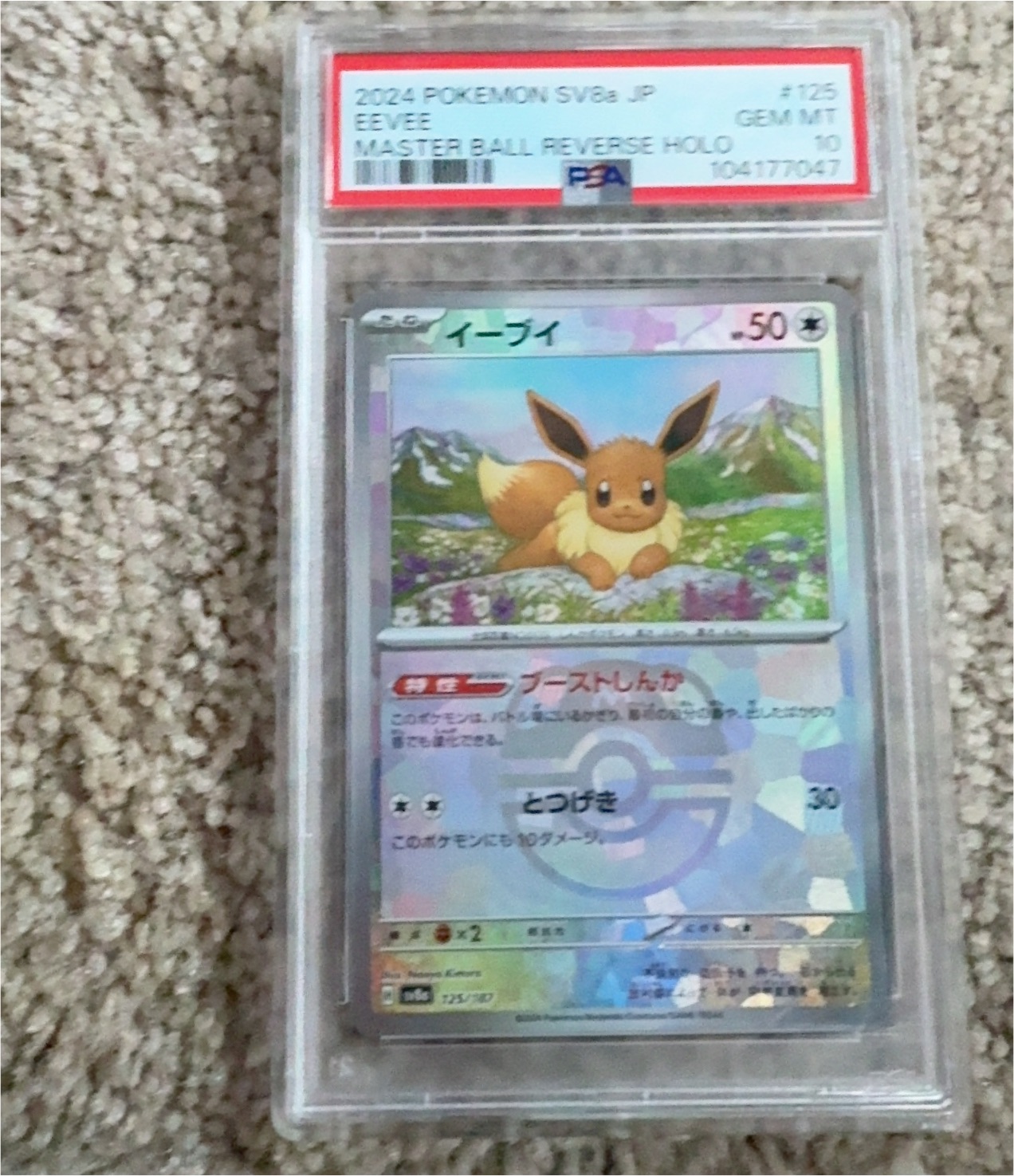Pokemon Japanese Terastal Festival #125 Eevee — front