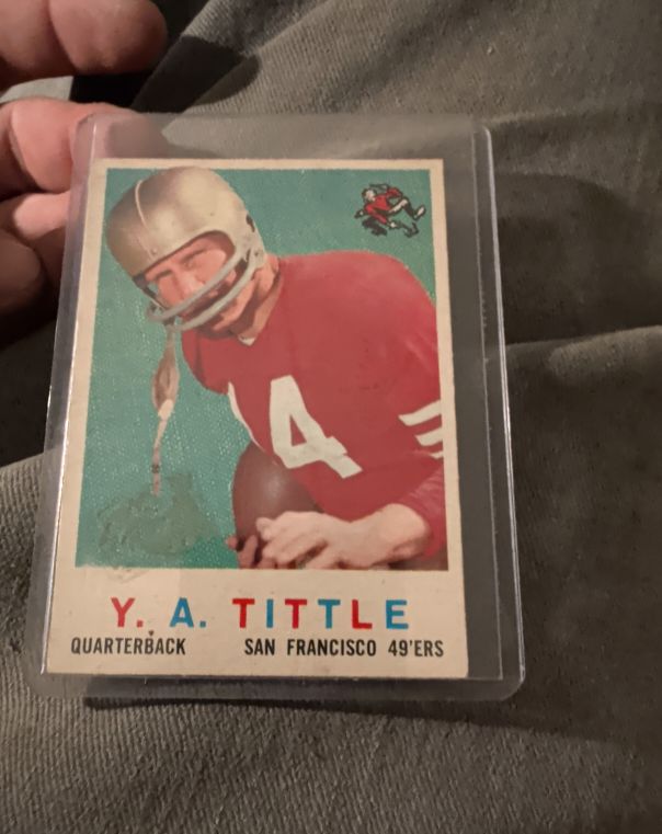 1959 Topps #130 Y.A. Tittle — front