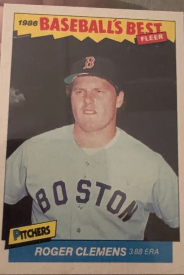 1986 Fleer Baseball's Best #7 Roger Clemens — front