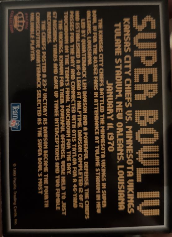 Super Bowl IV Ticket Replica Kansas City Chiefs vs Minnesota Vikings January 11 1970 — front