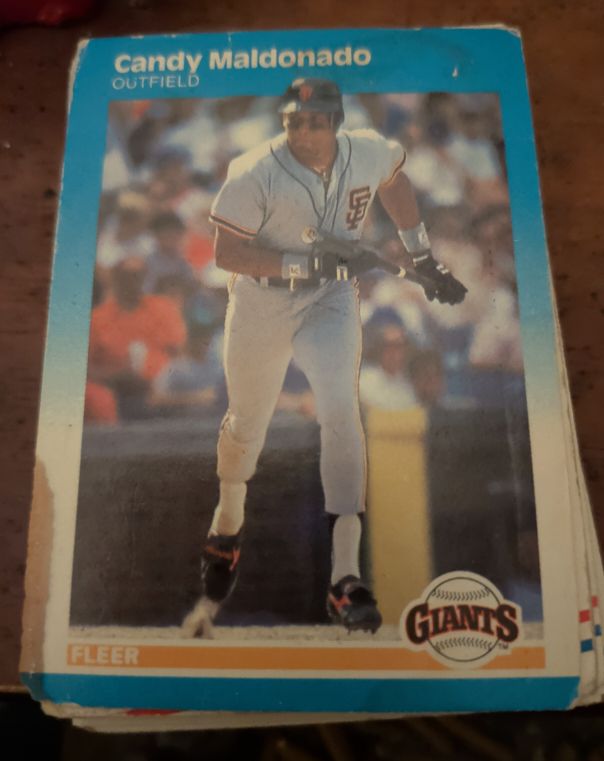 1987 Fleer Glossy #279 Candy Maldonado — front