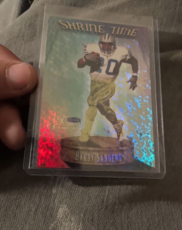 1999 Fleer Shrine Time #SHR-100 Barry Sanders — front