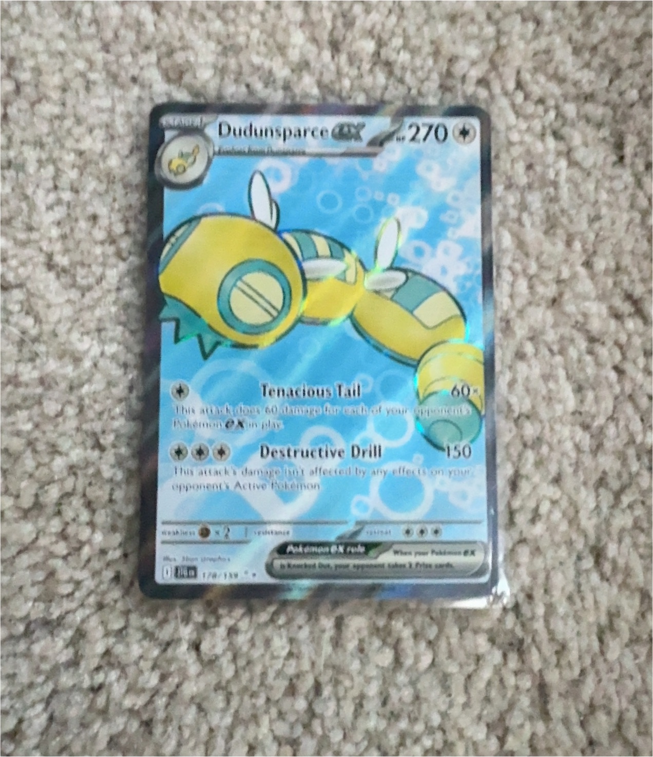 Pokemon Journey Together #178 Dudunsparce ex — front