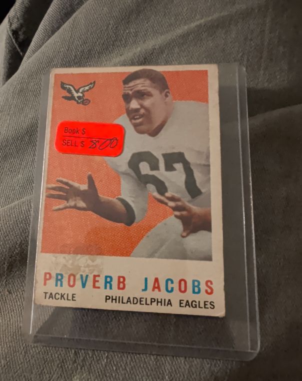 1959 Topps #108 Proverb Jacobs — front