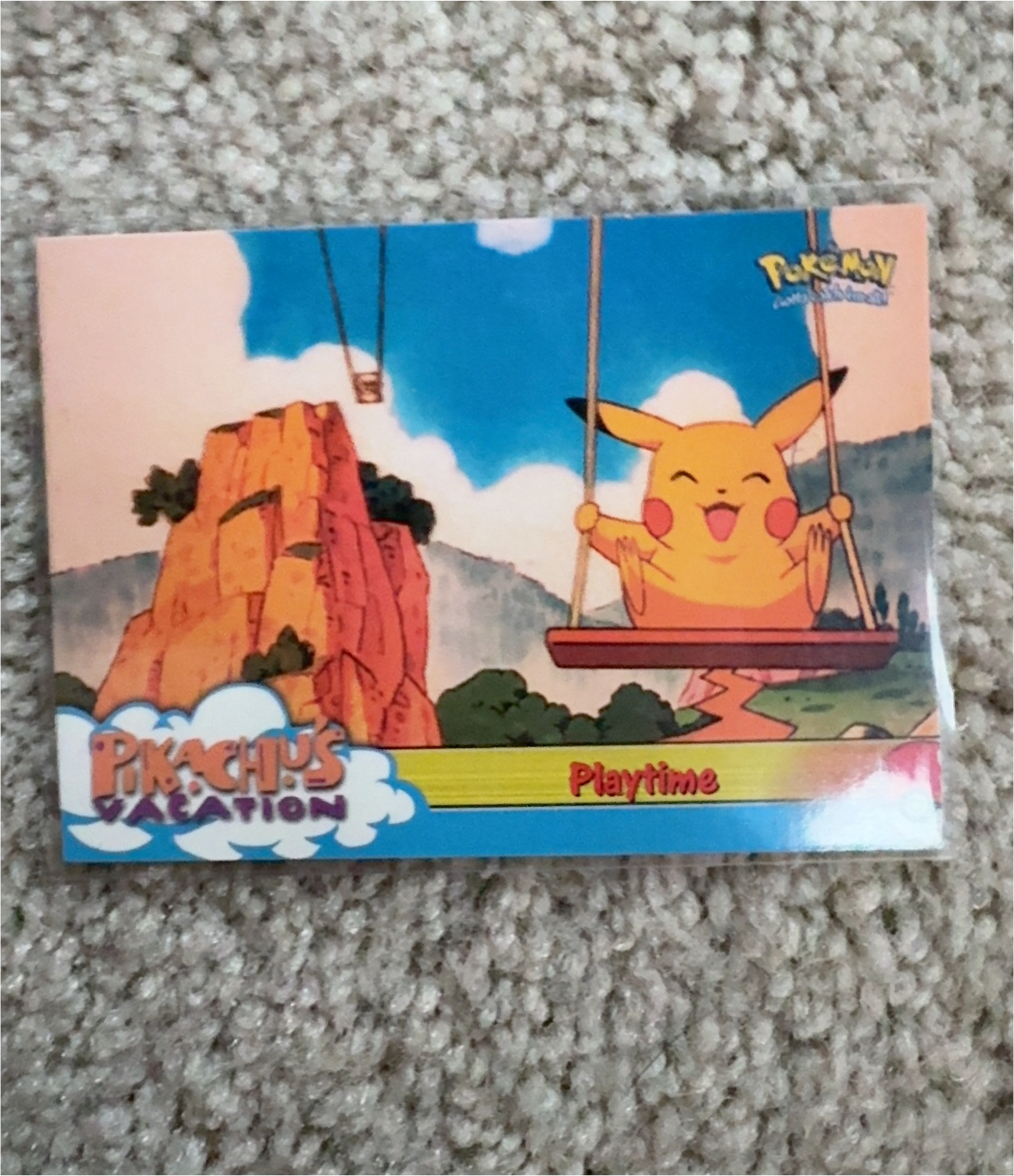 1999 Topps Pokémon Pikachu's Vacation Playtime #57 — front