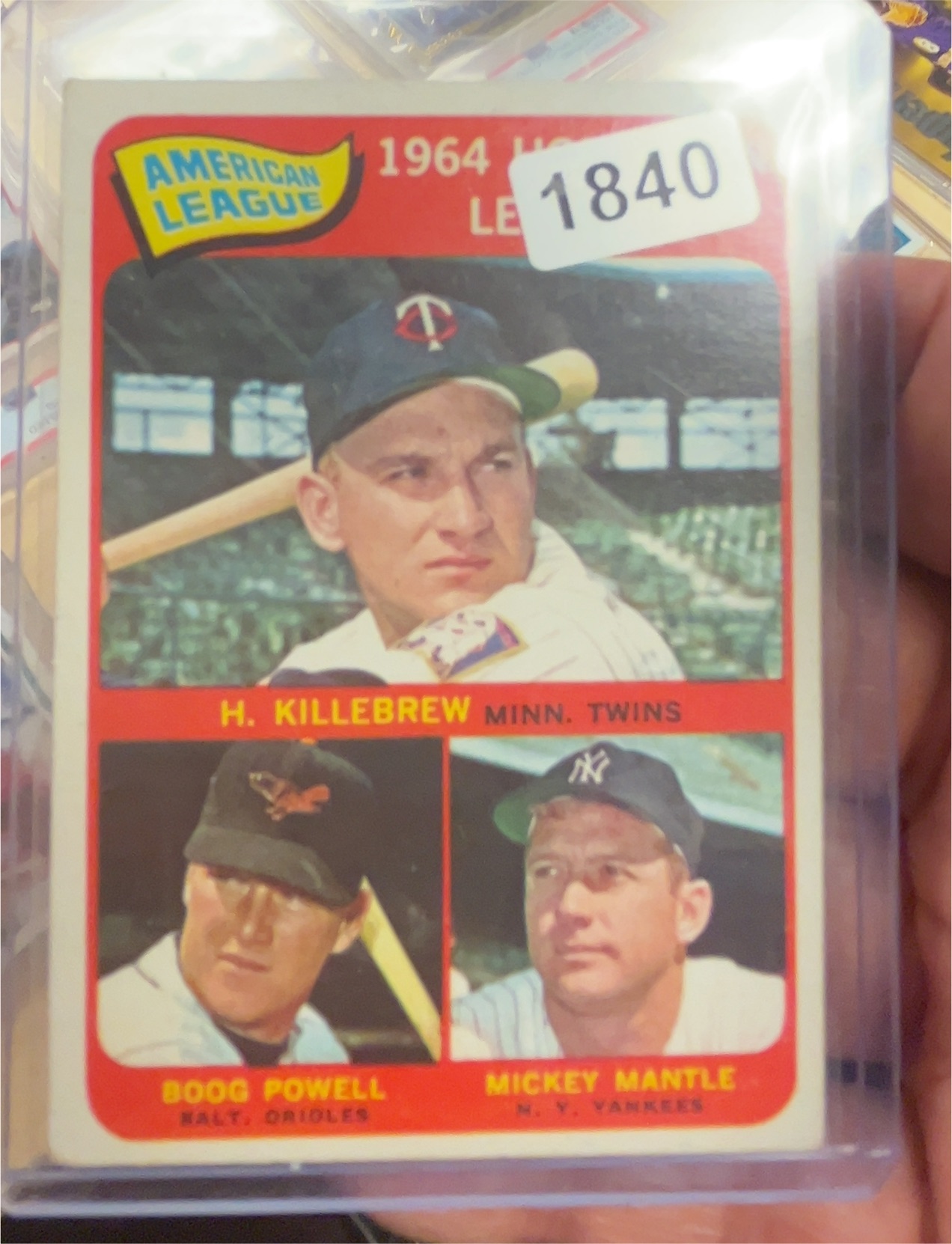 1965 Topps #3 Harmon Killebrew — front