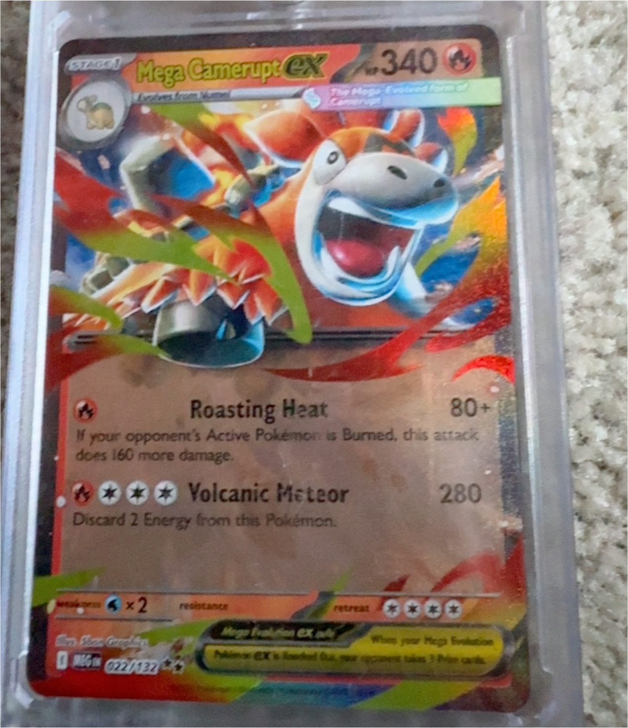 Pokemon Mega Evolution #22 Mega Camerupt ex — front