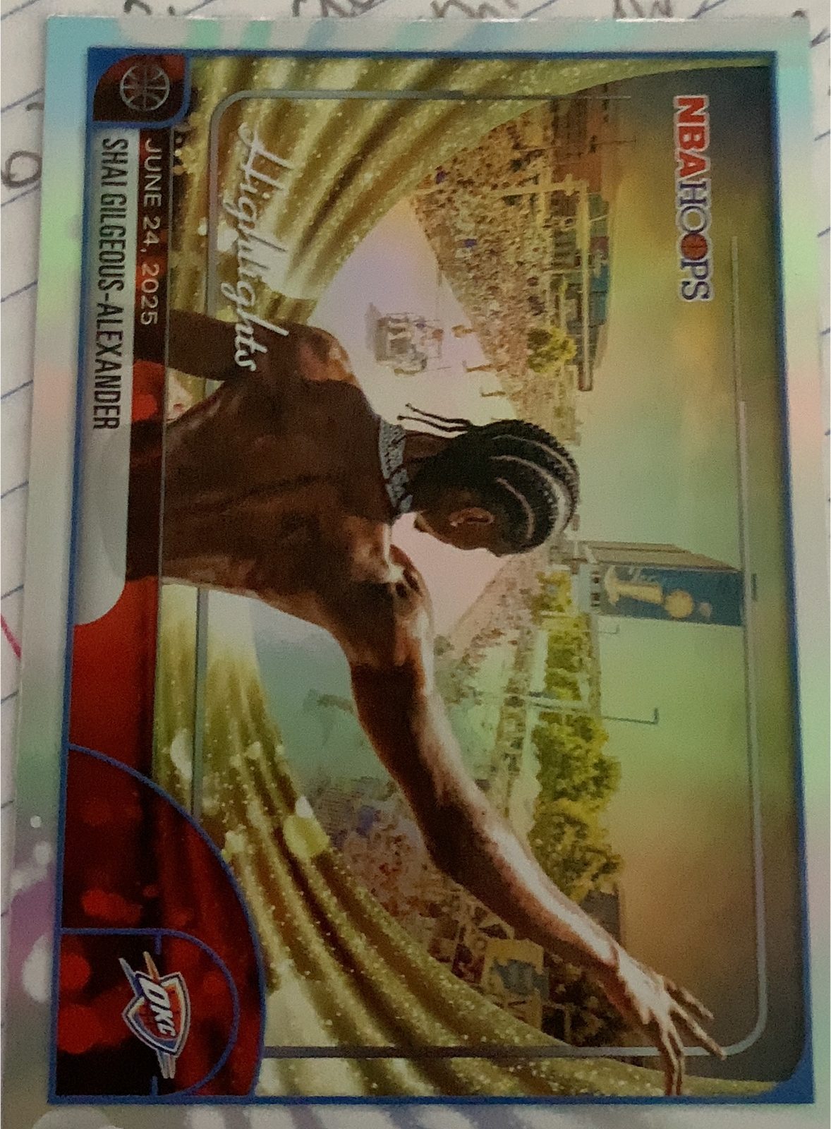 2025 Topps NBA Hoops #268 Shai Gilgeous-Alexander — front