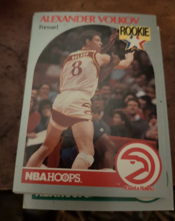 1990 Hoops #34 Alexander Volkov — front