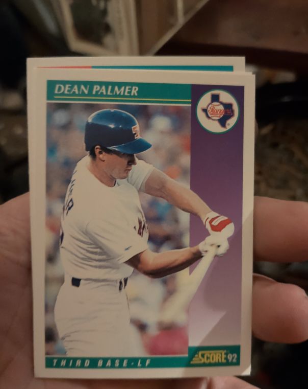 1992 Score #392 Dean Palmer — front