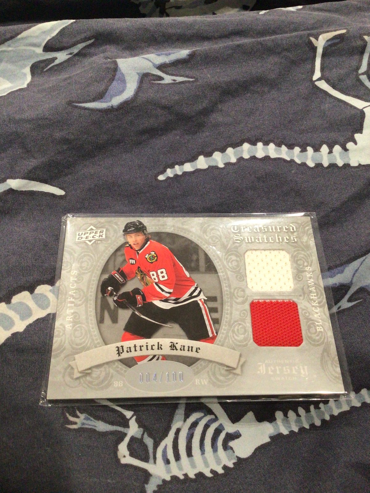 2008 Upper Deck Artifacts Treasured Swatches #004 Patrick Kane — front