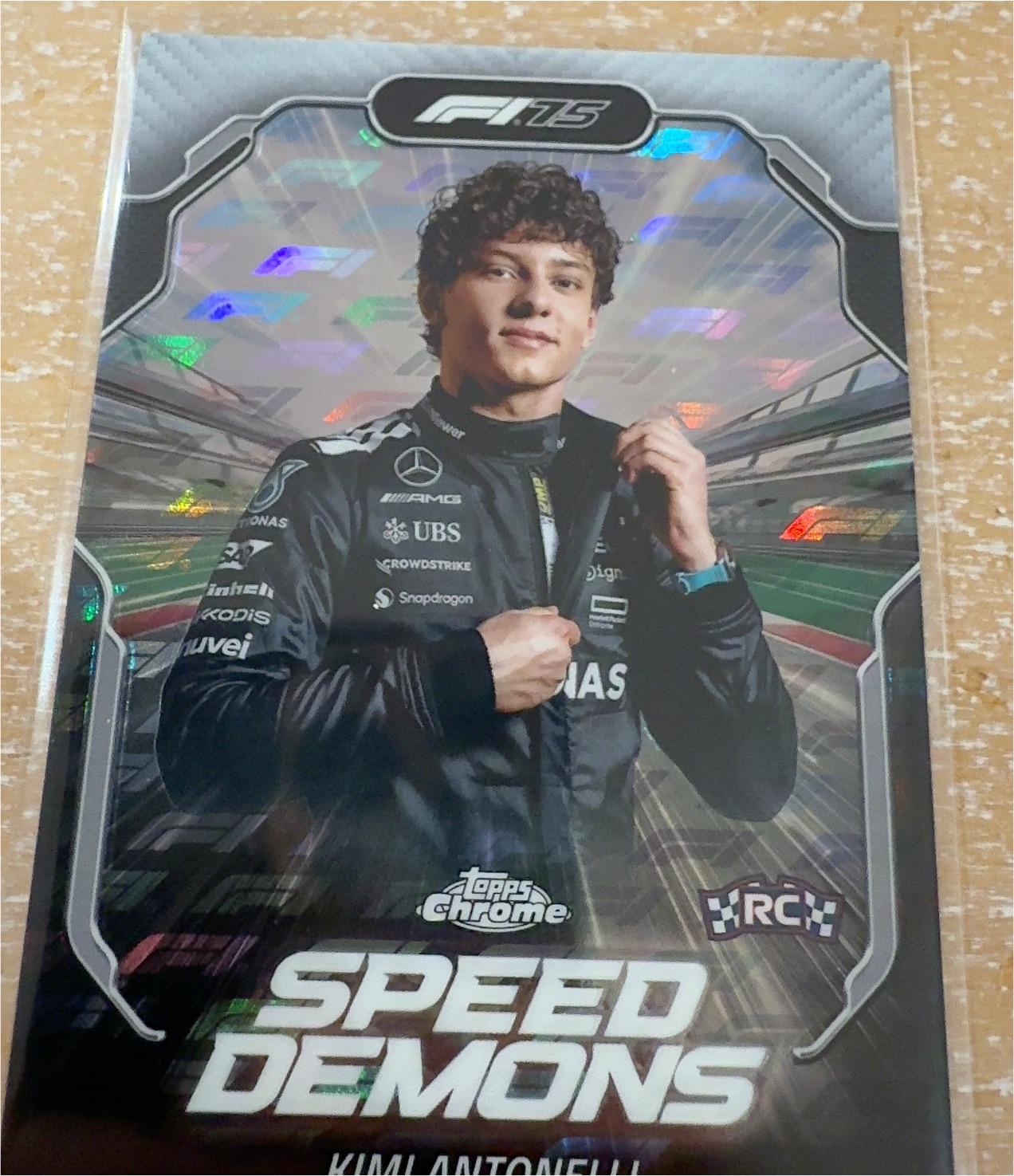 2025 Topps Chrome Formula 1 Speed Demons #SD-1 Kimi Antonelli — front
